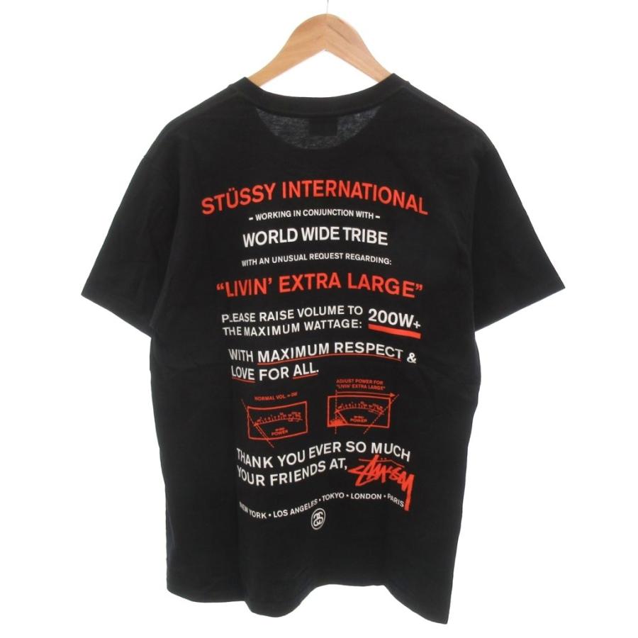 STUSSY（ステューシー） 美品 Tシャツ カットソー 半袖 ロゴ バック 