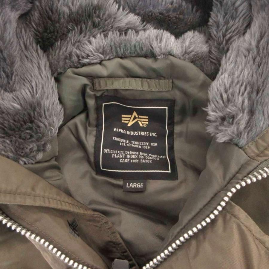 アルファ ALPHA INDUSTRIES N-3B フライトジャケット フード フェイク 