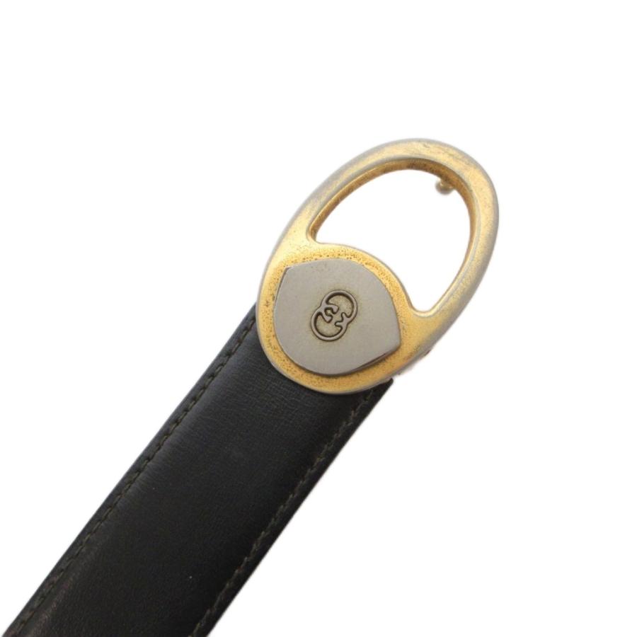 GUCCI GGマークベルト GUCCI（グッチ） レザーベルト GGマーク バックル 金色 ゴールドカラー