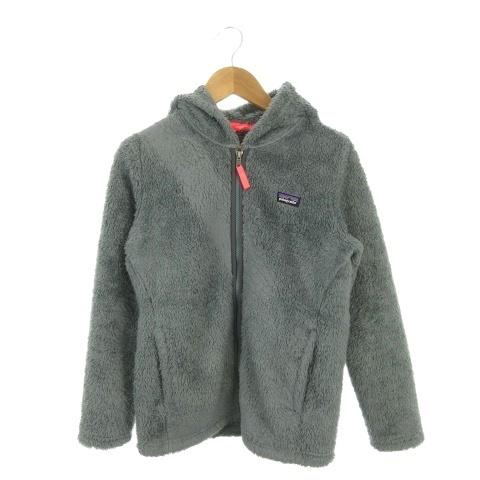 パタゴニア Patagonia フリースパーカー アウトドア 女の子 L 12 緑 