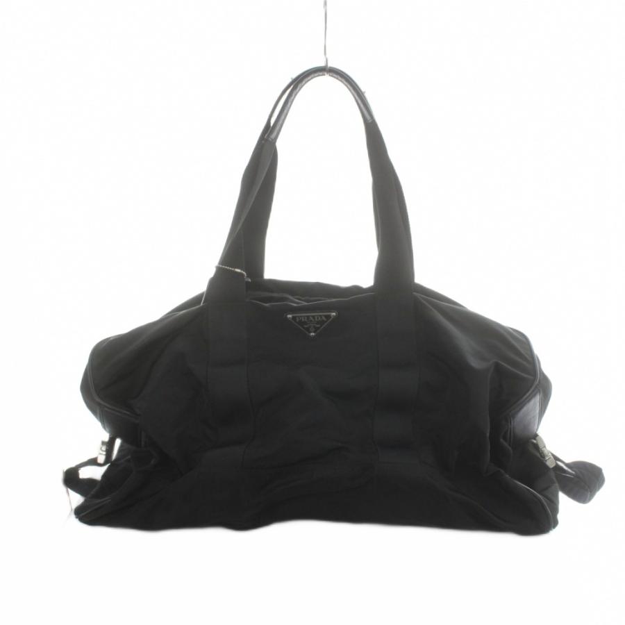 PRADA ボストンバッグ 2way 三角ロゴ ナイロン ブラック 【公式通販】
