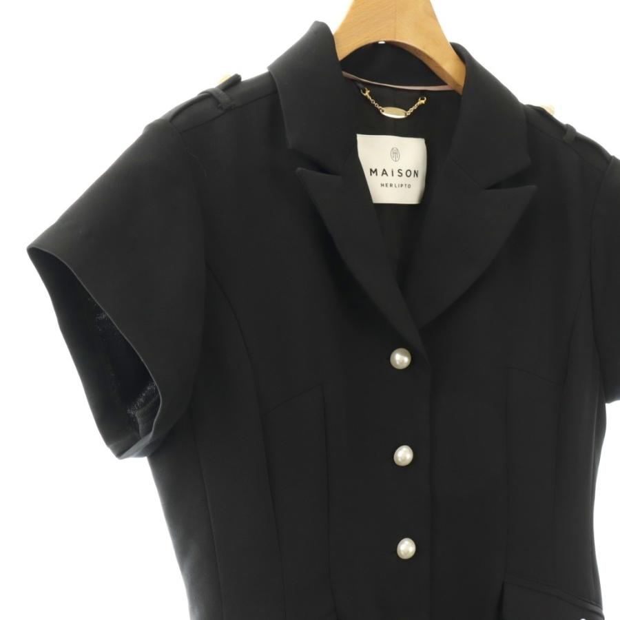 メゾンハーリップトゥ MAISON Her lip to 25SS Pearl Button Dress