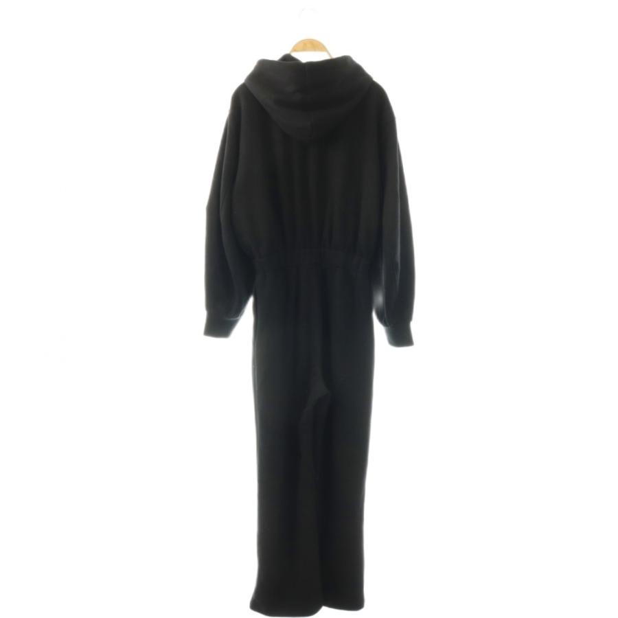 サロペット・オーバーオール・オールインワン CLANE HOODED SWEAT ALL IN ONE BLACK 01 クラネ CLANE HOODED SWEAT ALL IN ONE オールインワン パンツ 長袖 1