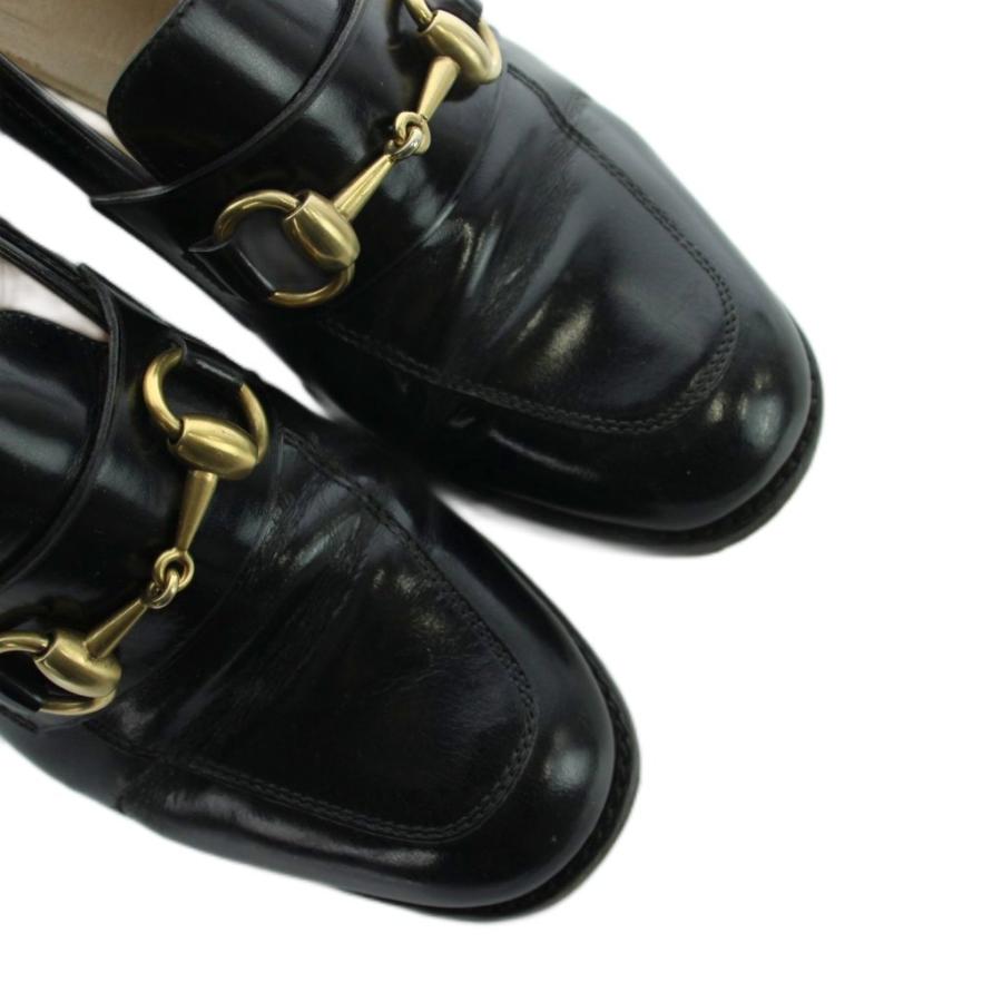 GUCCI（グッチ） ローファー ラウンドトゥ チャンキーヒール レザー
