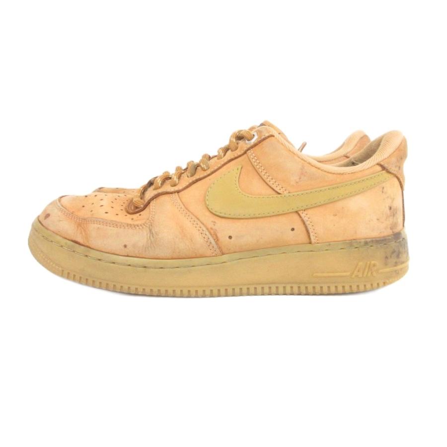 NIKE（ナイキ） スニーカー 26cm AIR FORCE 1 茶色 ライトブラウン 靴