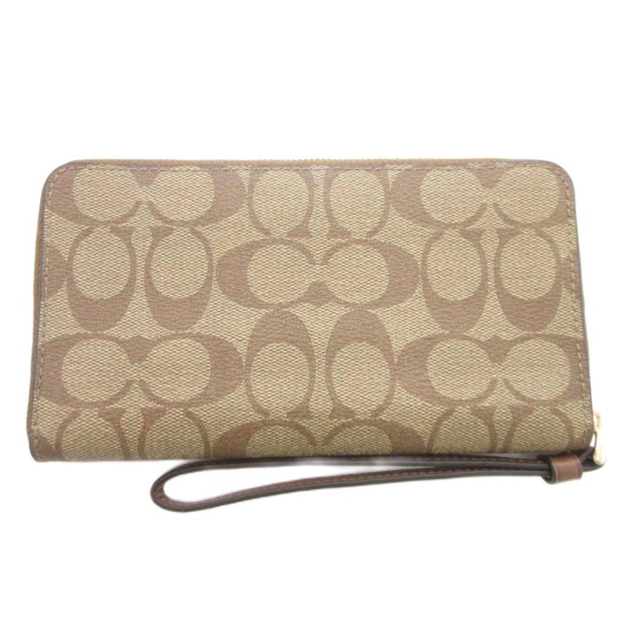 COACH（コーチ） 長財布 ウォレット 茶 ブラウン シグネチャー柄