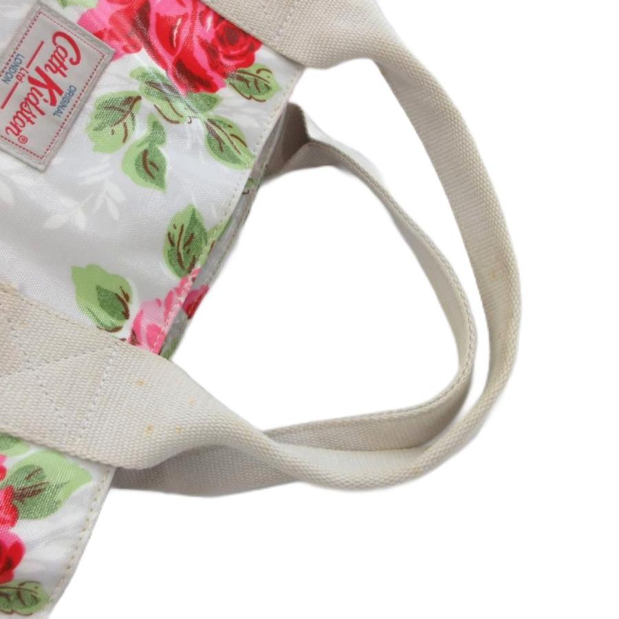 キャスキッドソン Cath Kidston トートバッグ 大容量 グレー 赤 緑
