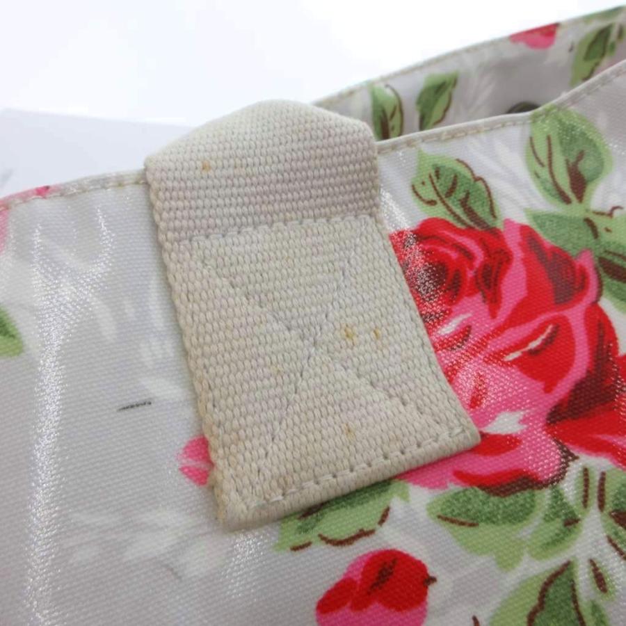 キャスキッドソン Cath Kidston トートバッグ 大容量 グレー 赤 緑
