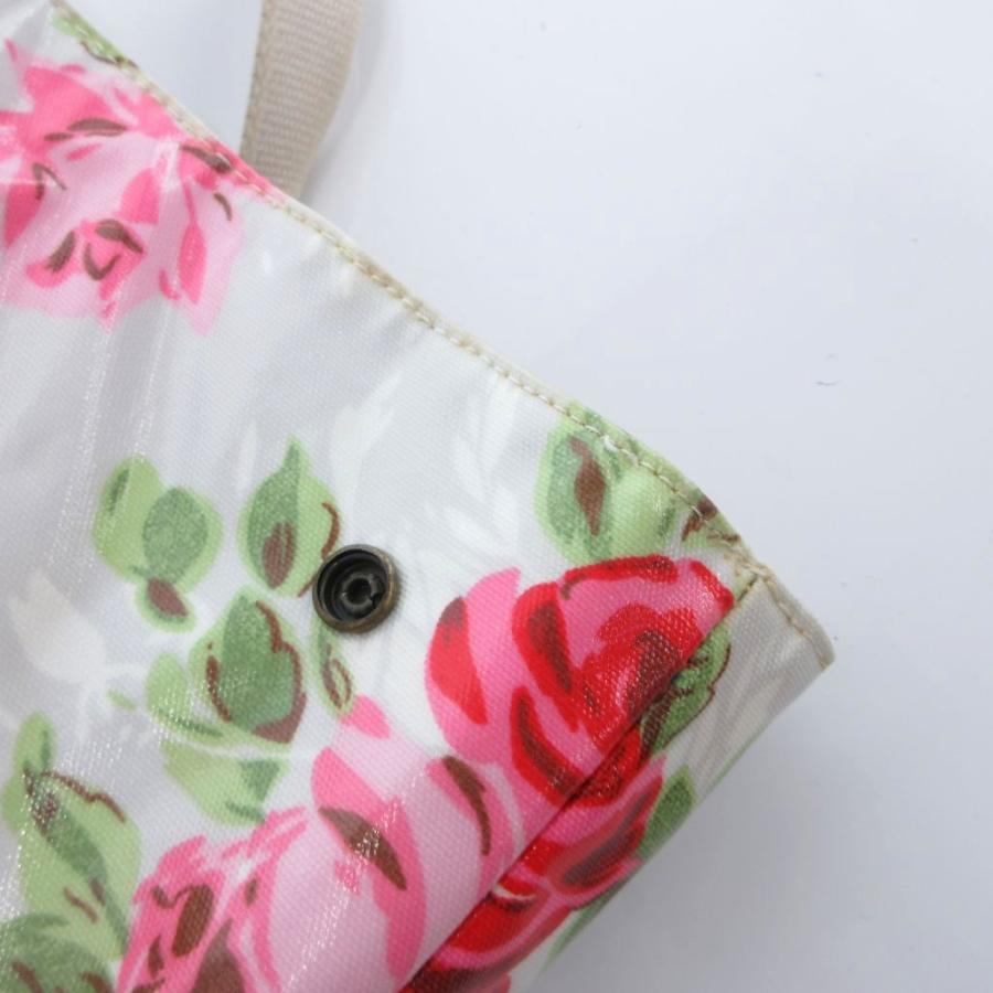 キャスキッドソン Cath Kidston トートバッグ 大容量 グレー 赤 緑