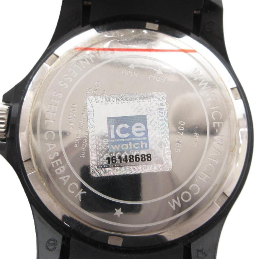 アイスウォッチ ICE WATCH クォーツ時計 アナログ 黒 ブラック 銀色 