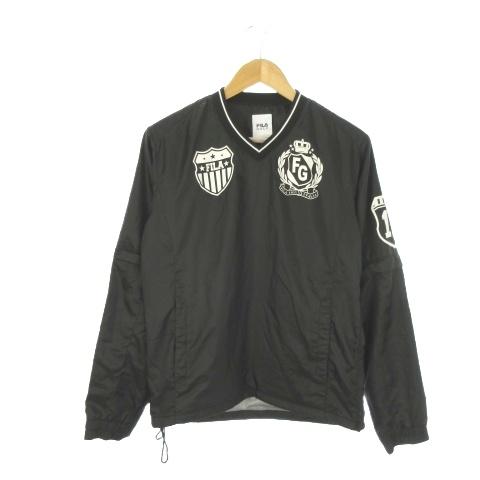 NO GOLFピステジャケット フィラ FILA GOLF プルオーバージャケット ピステ ゴルフ M 黒