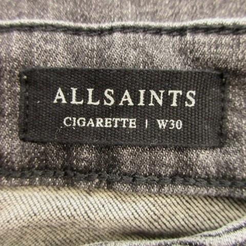 オールセインツ ALLSAINTS CIGARETTE デニム ジーンズ W30 グレー 