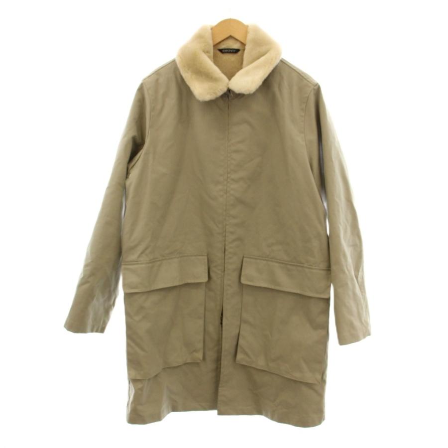 DKNY ベージュ ロングコート DKNY Women's Belted Notched-Collar Faux-Shearling Coat, Created