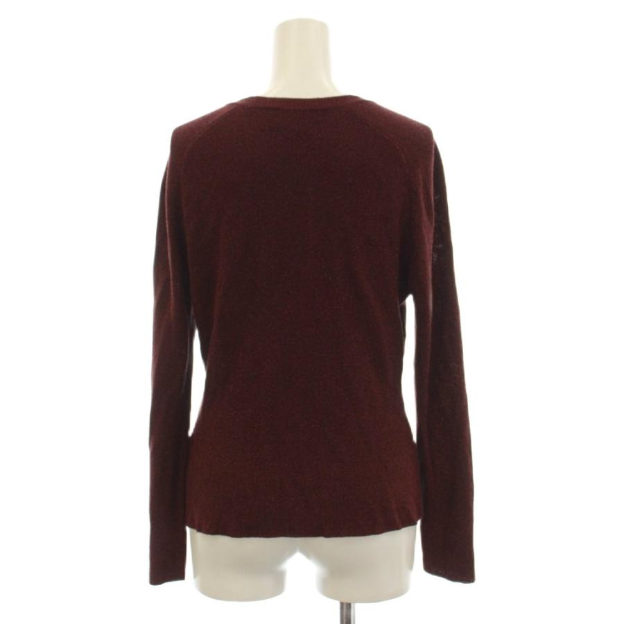 美品 Harrods ハロッズ ニットアンサンブル レーヨン他 長袖カーディガン ノースリーブニット レディース AO3456A27 ハロッズ Harrods アンサンブル ニット カーディガン ワインレッド V