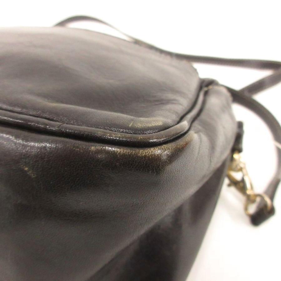 ヒロフ HIROFU 2WAY ハンドバッグ ショルダー 黒 ブラック ロゴ 