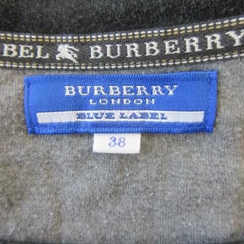 バーバリーブルーレーベル BURBERRY BLUE LABEL カットソー 38 黒 ブラック ロゴプリント ラウンドネック 半袖 /CK32 ■GY99 | BURBERRY BLUE LABEL | 03