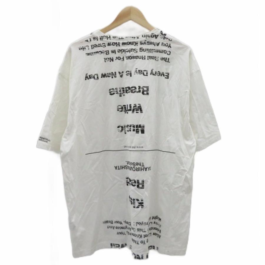 タカヒロミヤシタザソロイスト TAKAHIRO MIYASHITA The Soloist. Tシャツ カットソー 44 白 プリント 半袖 クルーネック ■GY99 メンズ |  | 01