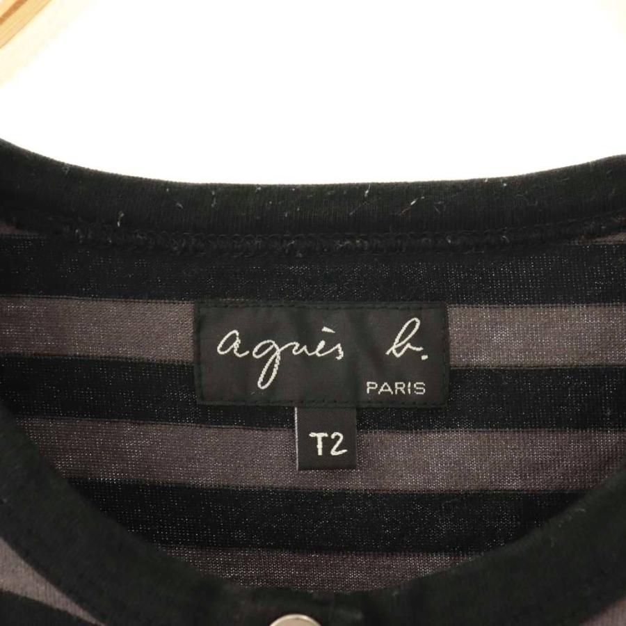 agnes b.（アニエスベー） プレッション カーディガン 長袖 ボーダー