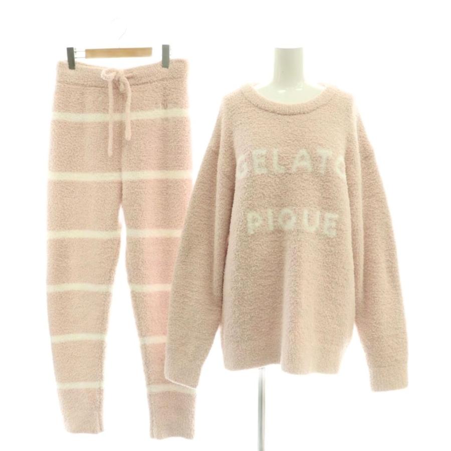 ジェラートピケ gelato pique 24AW セットアップ パウダーロゴ ジャガード ルームウェア ナイトウェア F ピンク /DF □GY06  レディース : ブランド古着販売のベクトル - 通販 - Yahoo!ショッピング 新品♡ ジェラートピケ  プレミアム