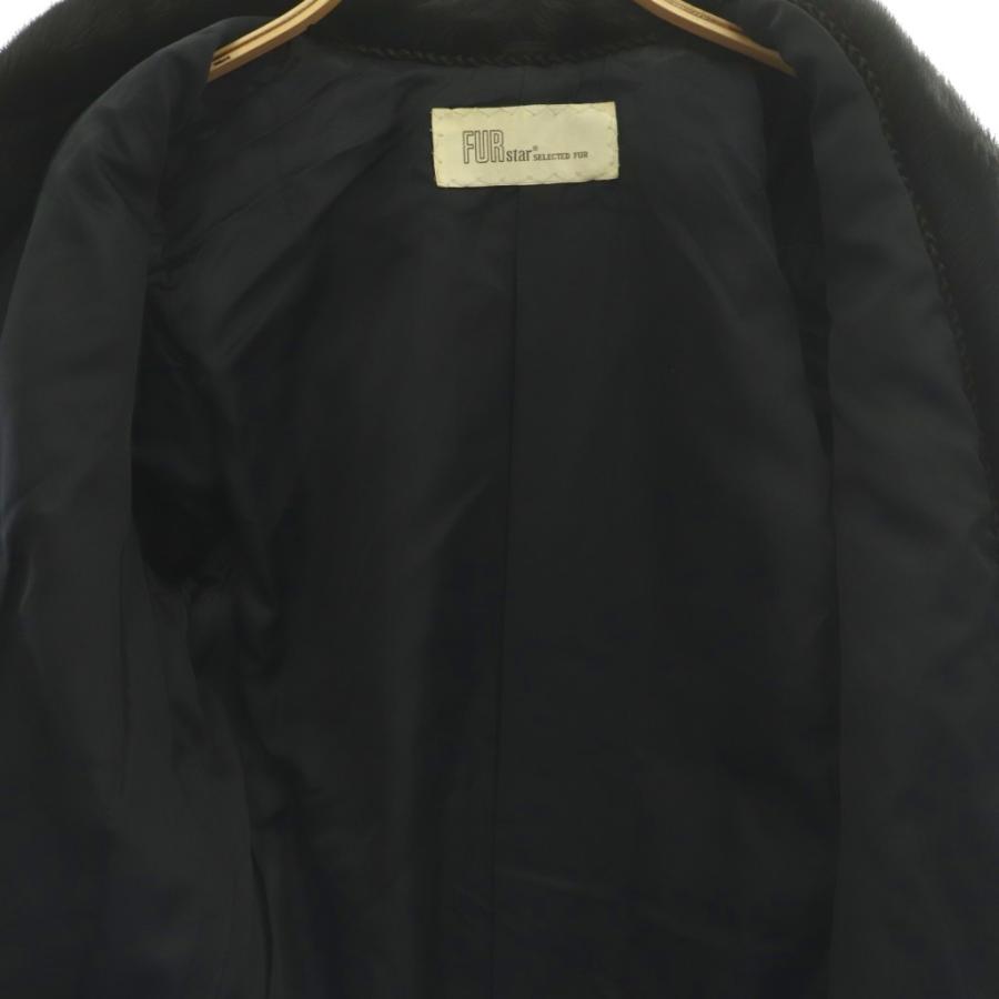 FUR star SELECTED FUR ファーコート ハーフコート アウター 11 ダークブラウン /DF ■GY99 レディース_2