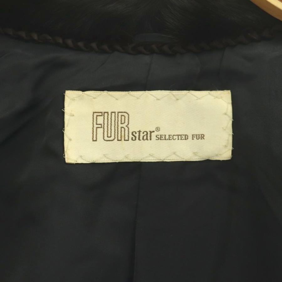 FUR star SELECTED FUR ファーコート ハーフコート アウター 11 ダークブラウン /DF ■GY99 レディース_5