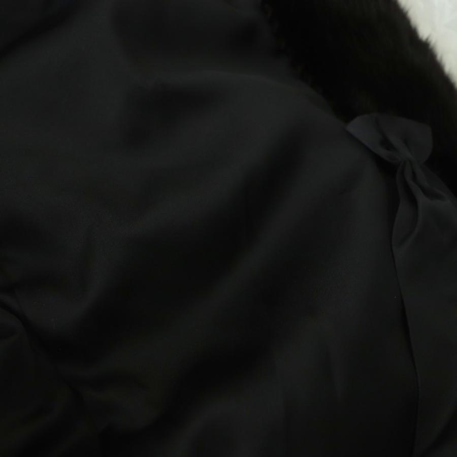 FUR star SELECTED FUR ファーコート ハーフコート アウター 11 ダークブラウン /DF ■GY99 レディース_6