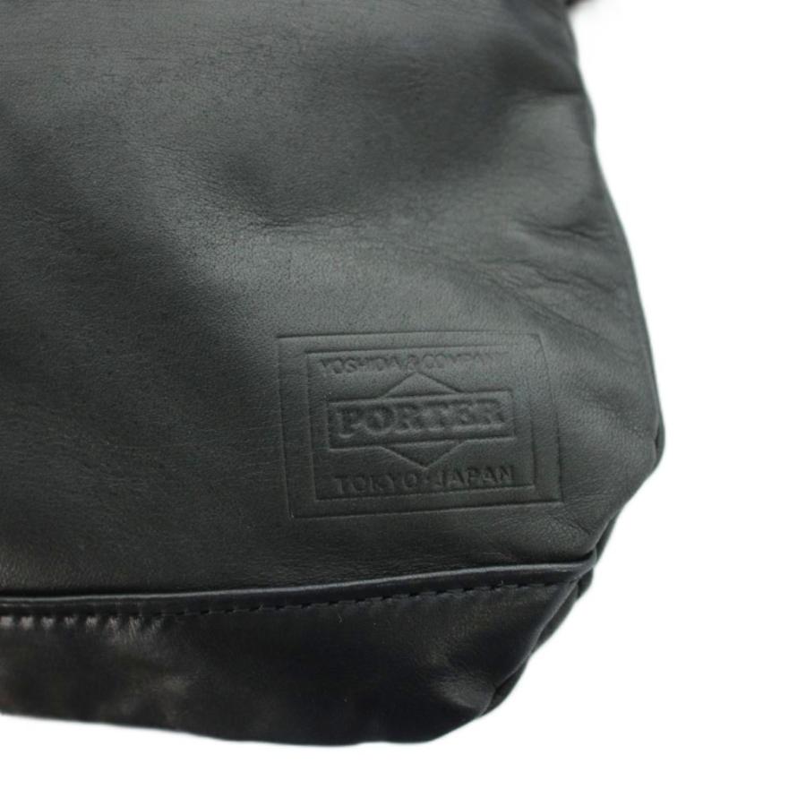 PORTER ポーター 吉田カバン ショルダーバッグ レザー ワンカラー ロゴ