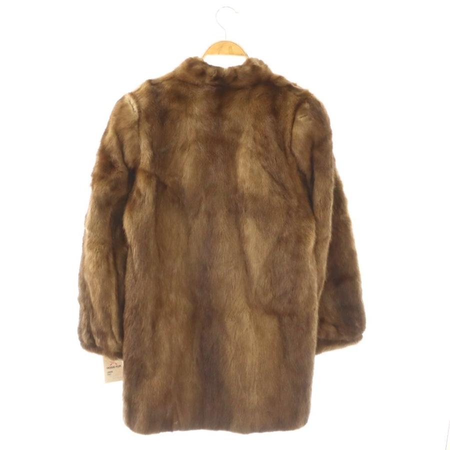 HOSAI-FUR JANE LOFTY ジェーンロフティ ファーコート アウター 毛皮 ミンク 茶 ブラウン /CX ■GY18 レディース_1