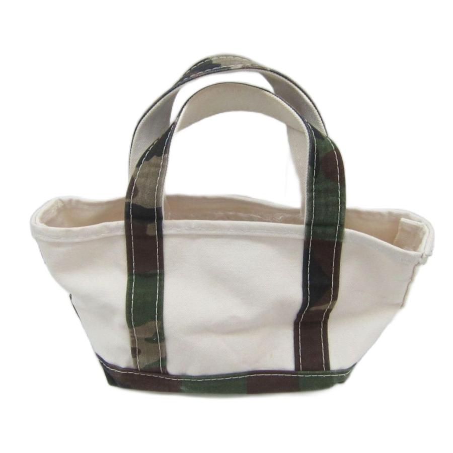 エルエルビーン L.L.BEAN ミニトートバッグ アイボリー 迷彩柄 