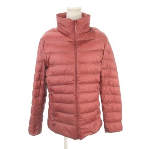 ユニクロ（UNIQLO） ダウンジャケット 上着 XL 赤茶 レッド ブラウン 