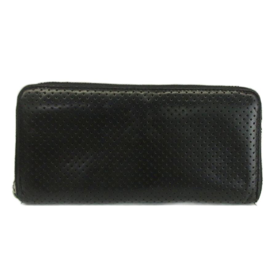 【未使用級】ポールスミス レザー ラウンドファスナー　長財布 　ブラック Paul Smith（ポール・スミス） 長財布 レザー ラウンドファスナー