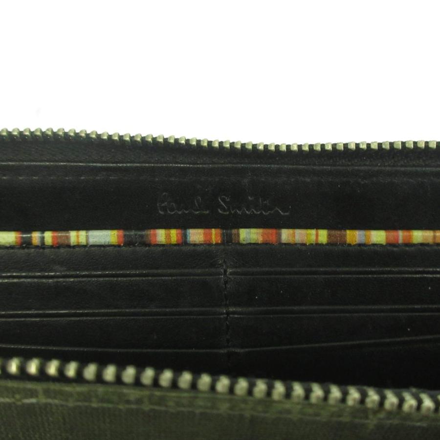 Paul Smith（ポール・スミス） 長財布 レザー ラウンドファスナー
