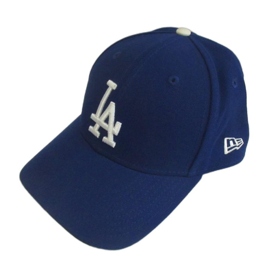 LAロゴ入り青色帽子 ニューエラ NEW ERA 帽子 キャップ ベースボールキャップ LAロゴ 刺繍