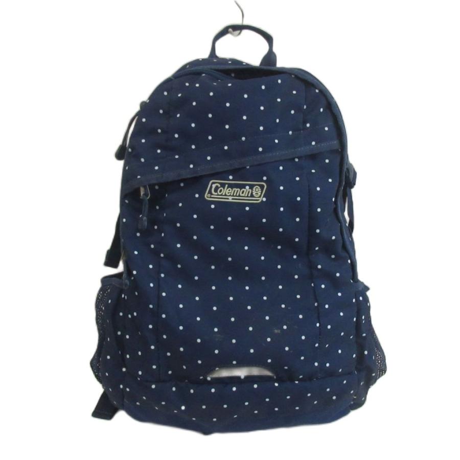 【Coleman】大容量リュック（ネイビードット・水玉） Coleman（コールマン） ウォーカー Walker リュックサック