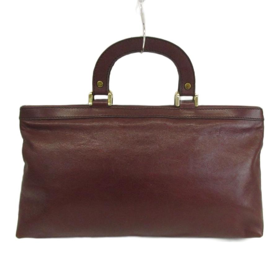 ゴールドファイル GOLD PFEIL ハンドバッグ レザー ロゴ ゴールド金具 