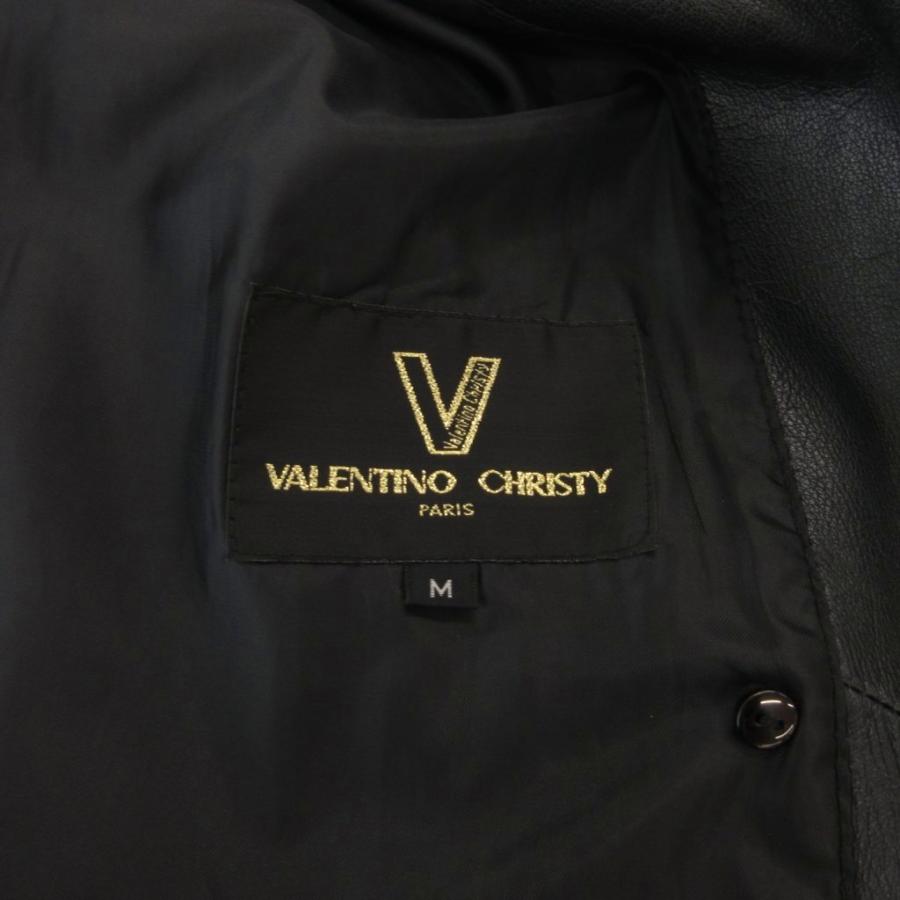 【うに】24FW ヴァレンティノカジュアルジャケット（SIZE46 黒） ヴァレンティノ クリスティ VALENTINO CHRISTY レザーコート