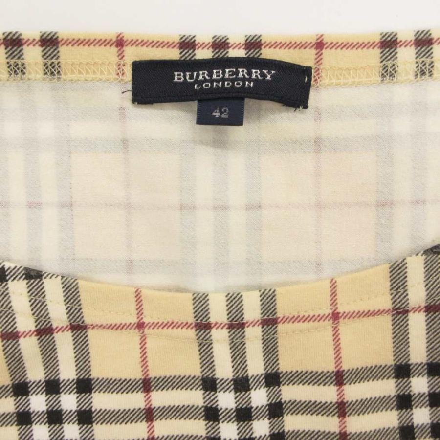 バーバリー ロンドン BURBERRY LONDON Tシャツ カットソー 42 ベージュ