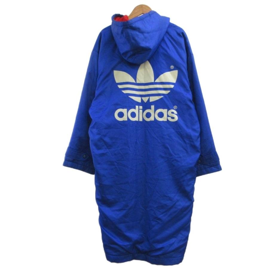 ★adidas☆ベンチコ－ト★❣️期間限定のSALEです❣️‼️着払いです‼️ adidas（アディダス） ベンチコート 160 青 ブルー 赤 レッド フード