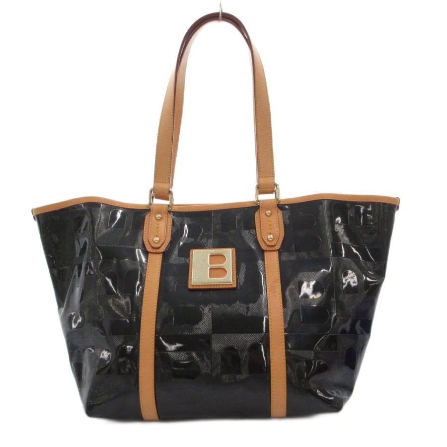 Bally（バリー） トートバッグ ショルダーバッグ PVCコーティング 黒 