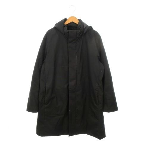 ユニクロ（UNIQLO） ダウンコート XL 黒 ブラック フード付き 長そで 