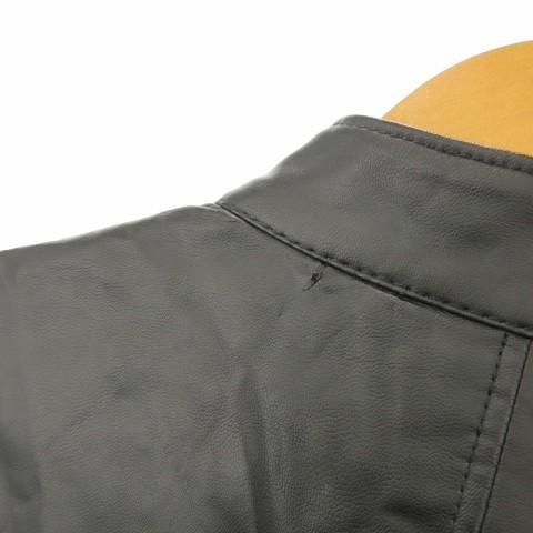 ユニクロ（UNIQLO） シングルライダース ジャケット フェイクレザー XL