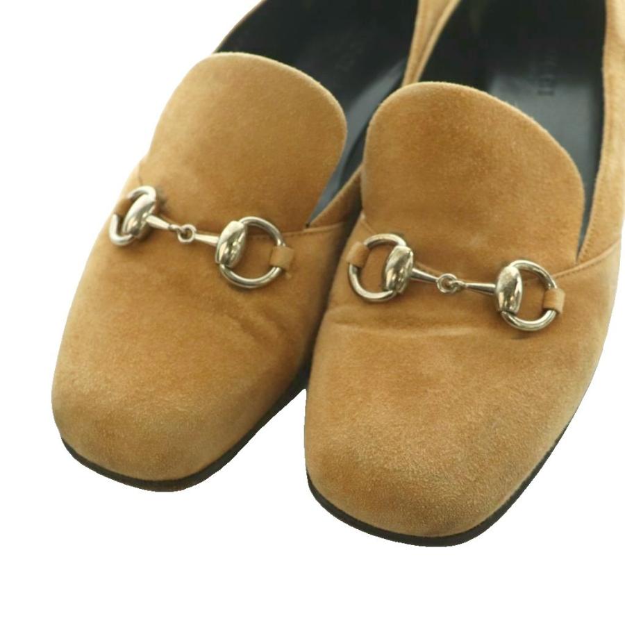 GUCCI（グッチ） ホースビット ローファー スエード ローヒール