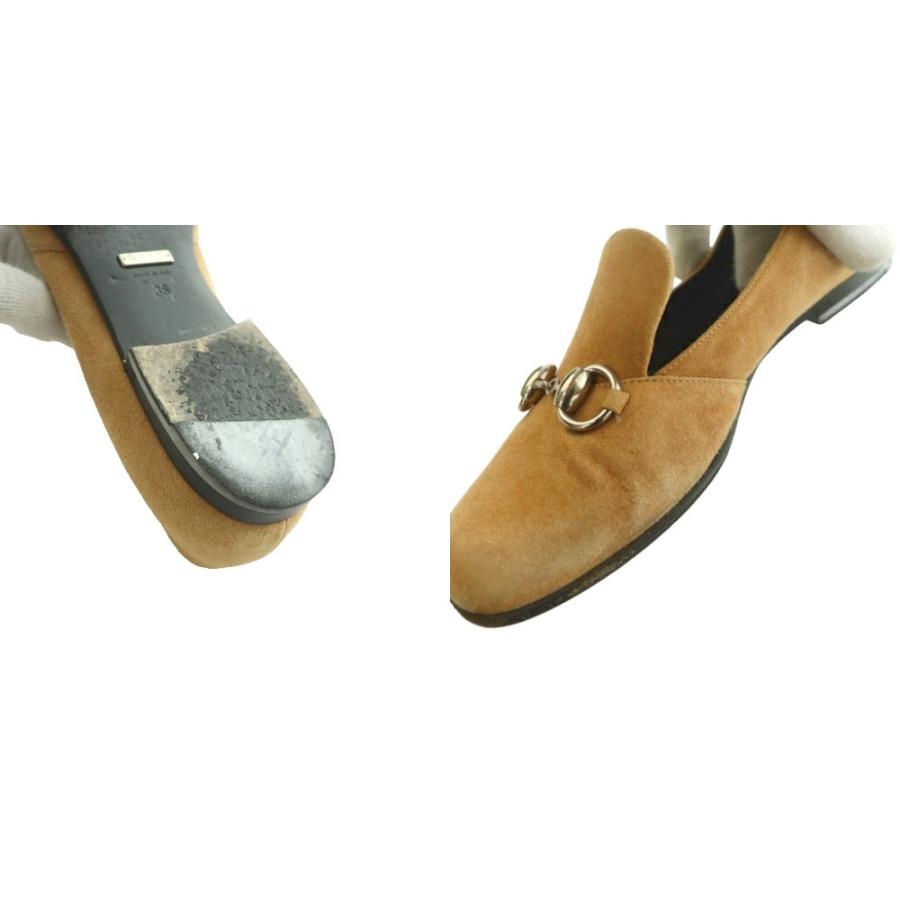 GUCCI（グッチ） ホースビット ローファー スエード ローヒール