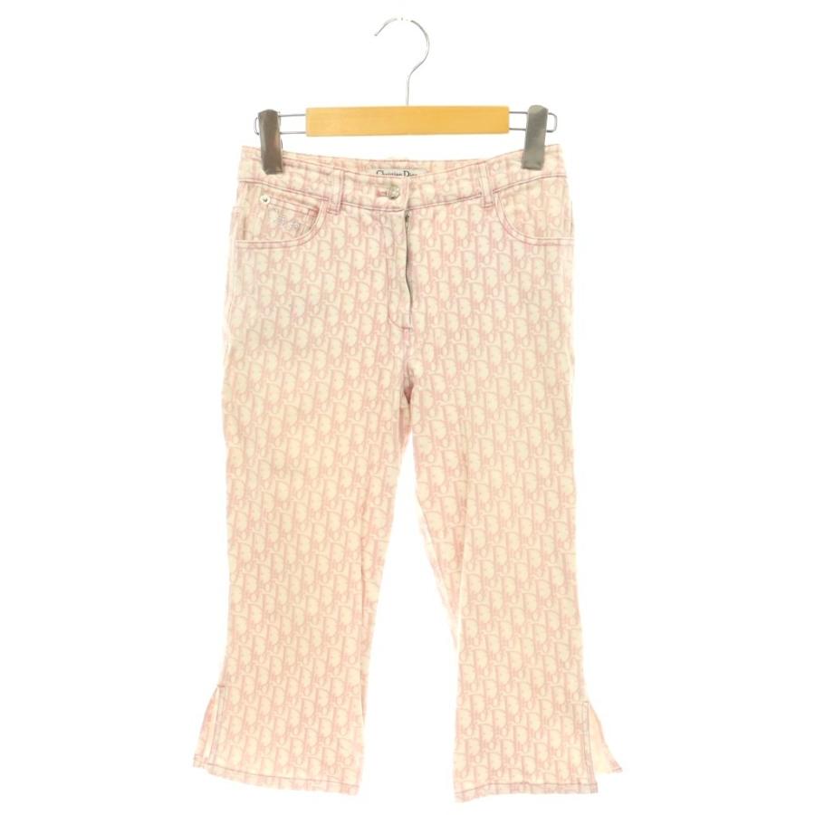 Christian Dior トロッター柄 パンツ ピンク　S Christian Dior（クリスチャン・ディオール） トロッター パンツ