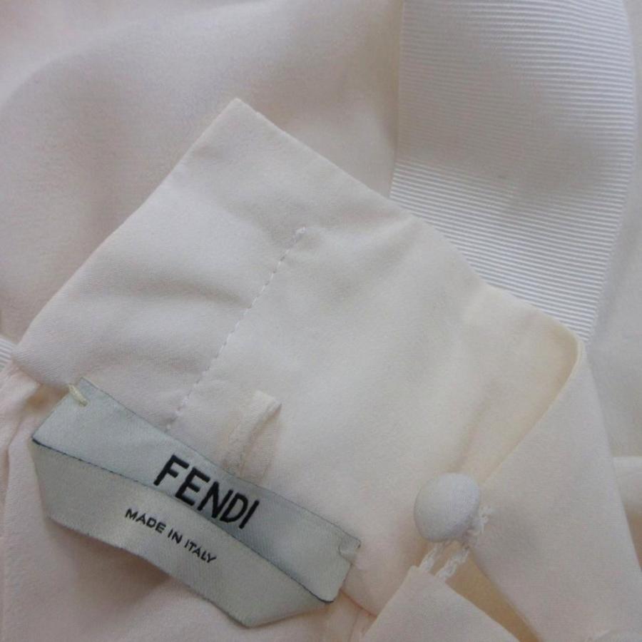 FENDI（フェンディ） ブラウス シャツ 絹 シルク 42 アイボリー