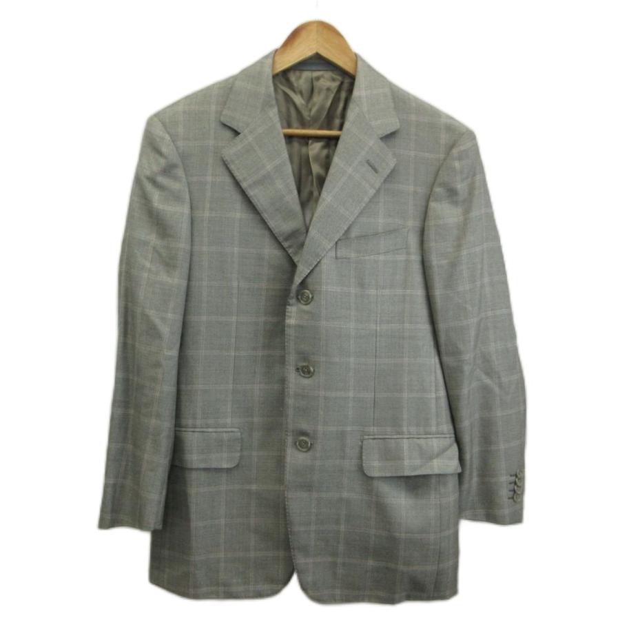 Ermenegildo Zegna テーラードジャケット ウール シルク混 シングル 3B 