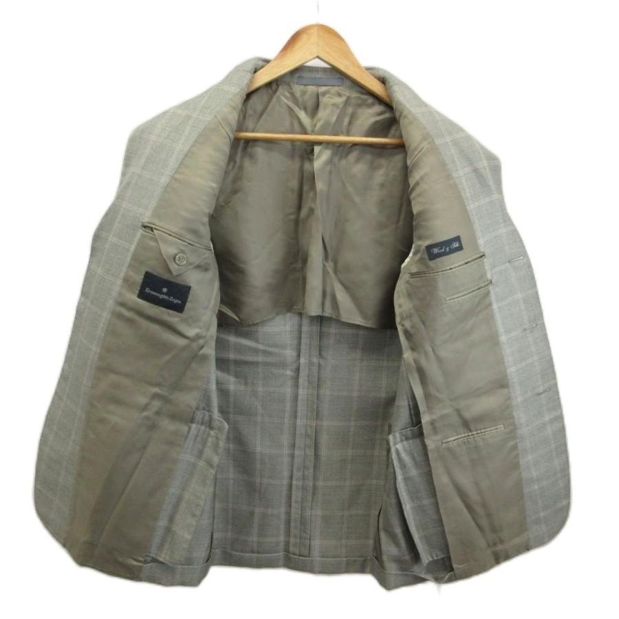 Ermenegildo Zegna テーラードジャケット ウール シルク混 シングル 3B 