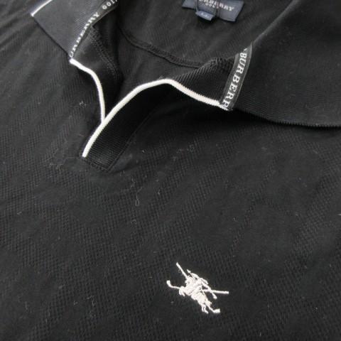 未使用品 バーバリーゴルフ BURBERRY GOLF ポロシャツ ゴルフ LL 黒