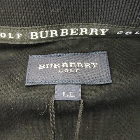 未使用品 バーバリーゴルフ BURBERRY GOLF ポロシャツ ゴルフ LL 黒