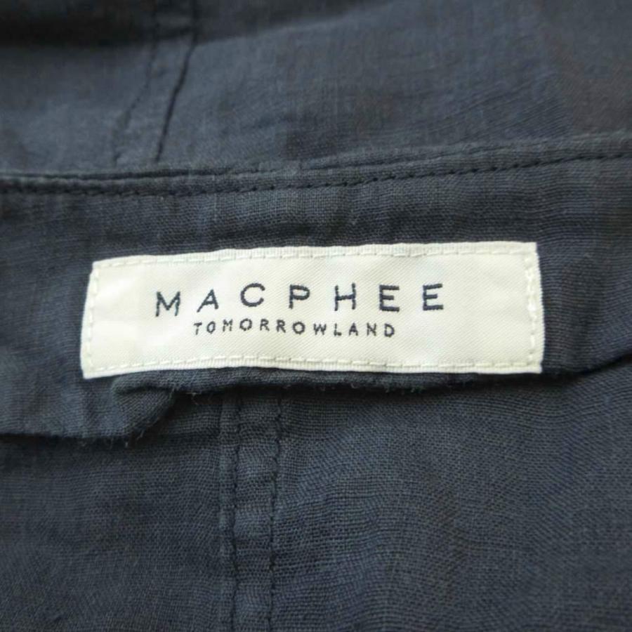 マカフィー MACPHEE トゥモローランド シャツ ブラウス 麻 リネン 36 